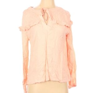 Copper Key Long Sleeve Blouse Shirt Women's Size Small